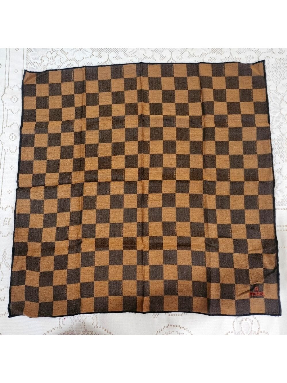 FENDI SCARF MADE IN ITALY Cotton/silk fabric